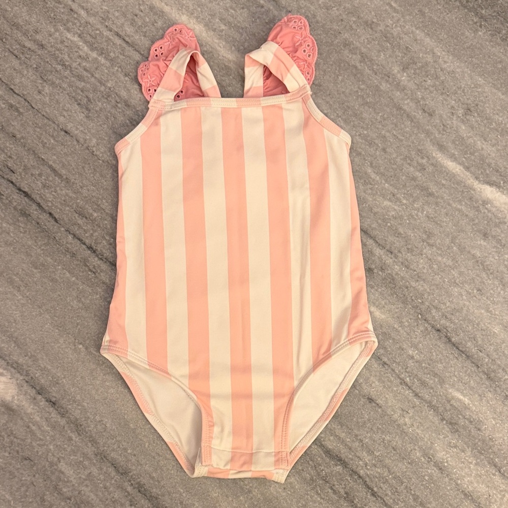 Beaufort Bonnet Company - Pink Striped Swimsuit (18-24 mons w/ snaps) 🌸🌊